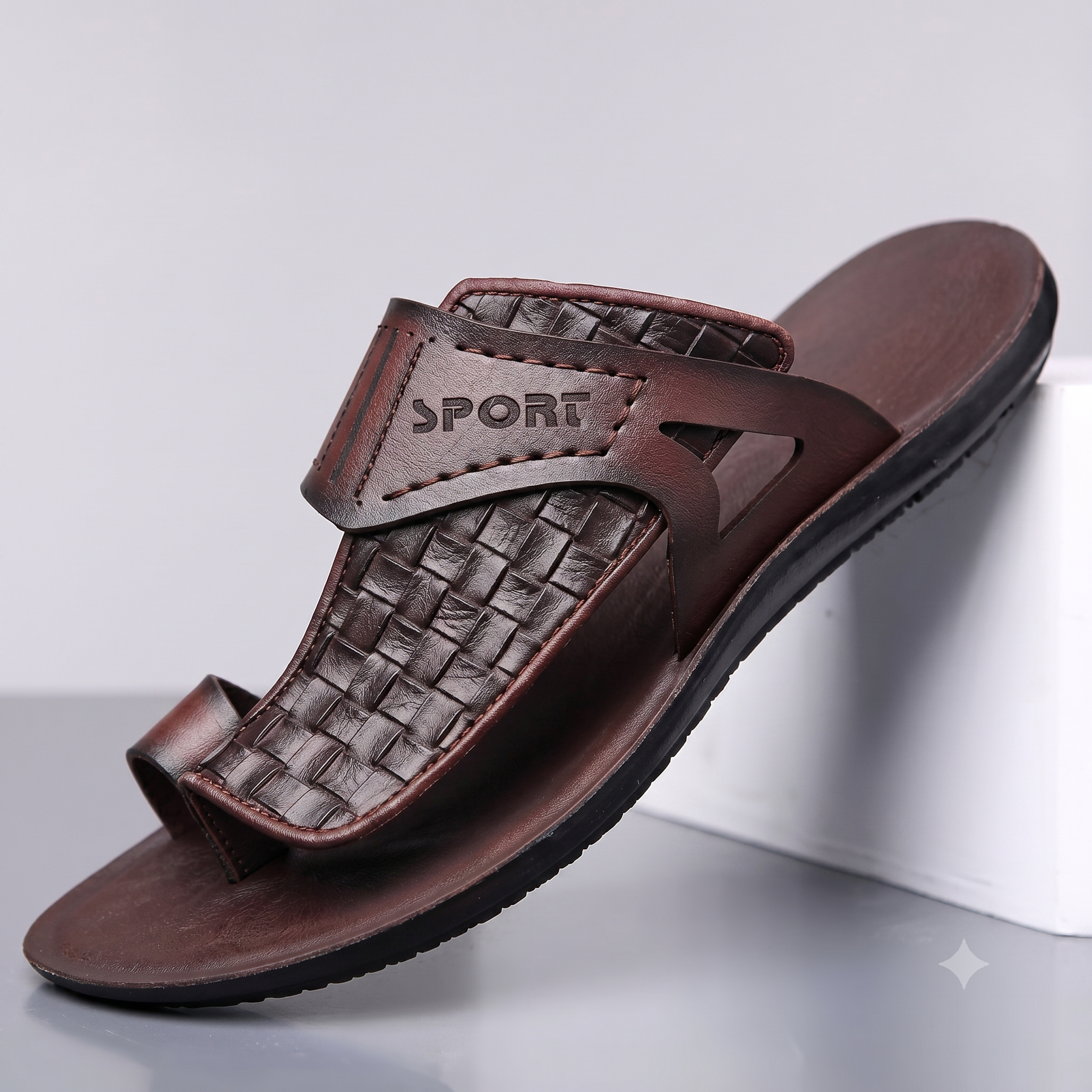 Men's Leather Sport Sandals - Beach & Casual